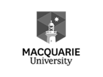 Macquarie University Logo black and white1